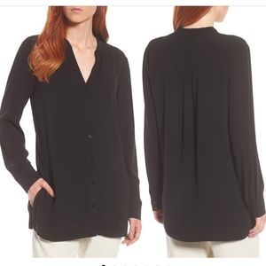 Eileen Fisher | Split Neck Blouse